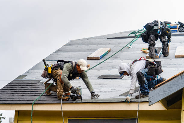 Professional Storm Damage Roof Repair technician working in Salina, KS